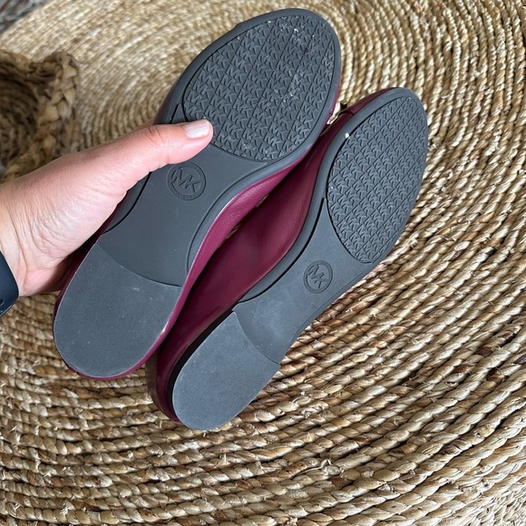 Michael Michael Kors Women's Melody Cap Toe Flats - Dark Berry Size 6.5 - Picture 6 of 9